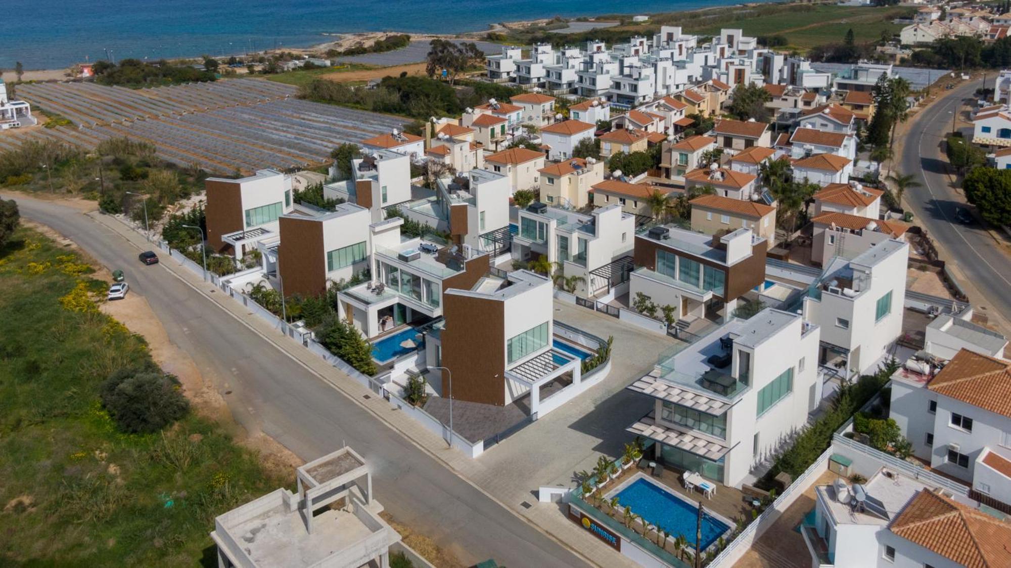 Seaview Luxury Villa Jacuzzi & Pool! 2 Min Beach Protarász Kültér fotó