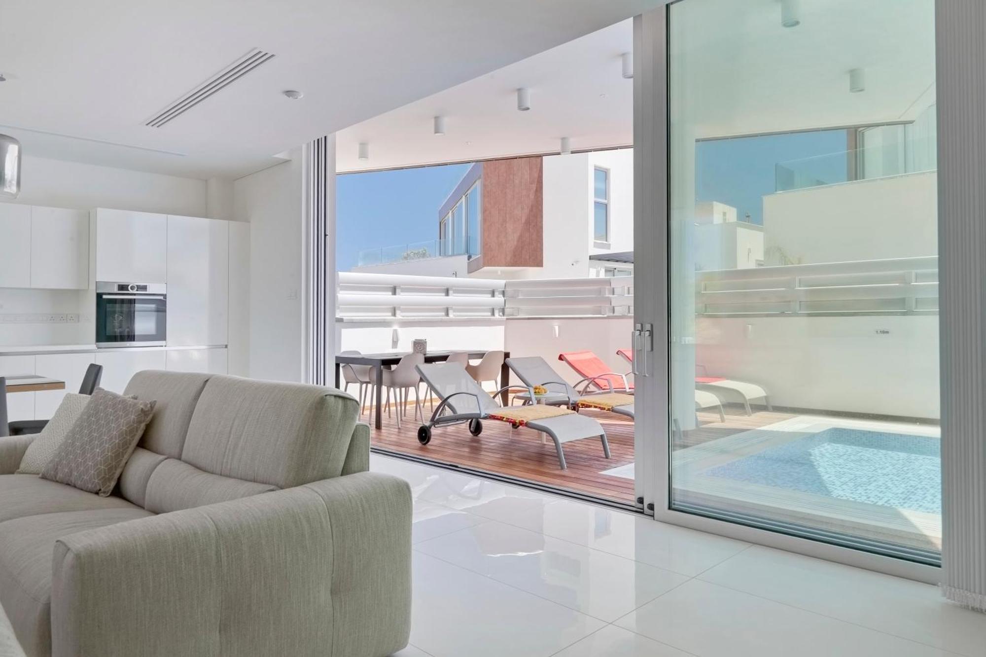Seaview Luxury Villa Jacuzzi & Pool! 2 Min Beach Protarász Kültér fotó