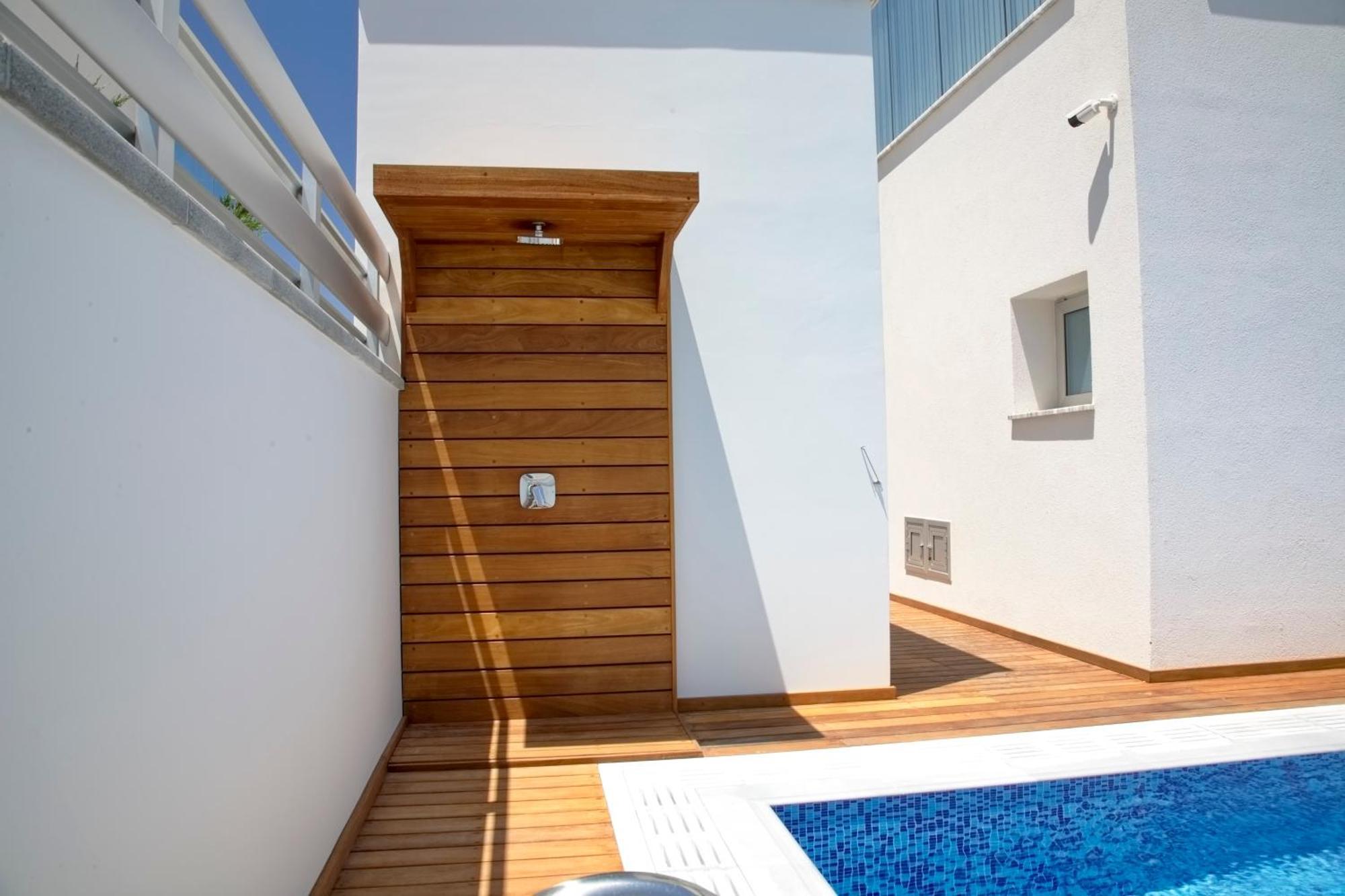 Seaview Luxury Villa Jacuzzi & Pool! 2 Min Beach Protarász Kültér fotó