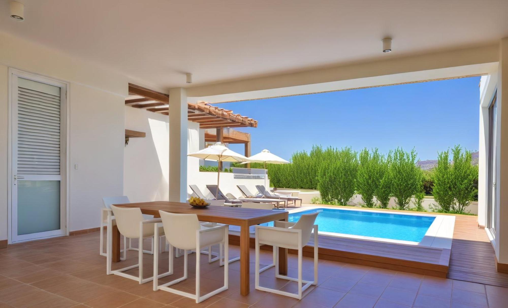 Seaview Luxury Villa Jacuzzi & Pool! 2 Min Beach Protarász Kültér fotó