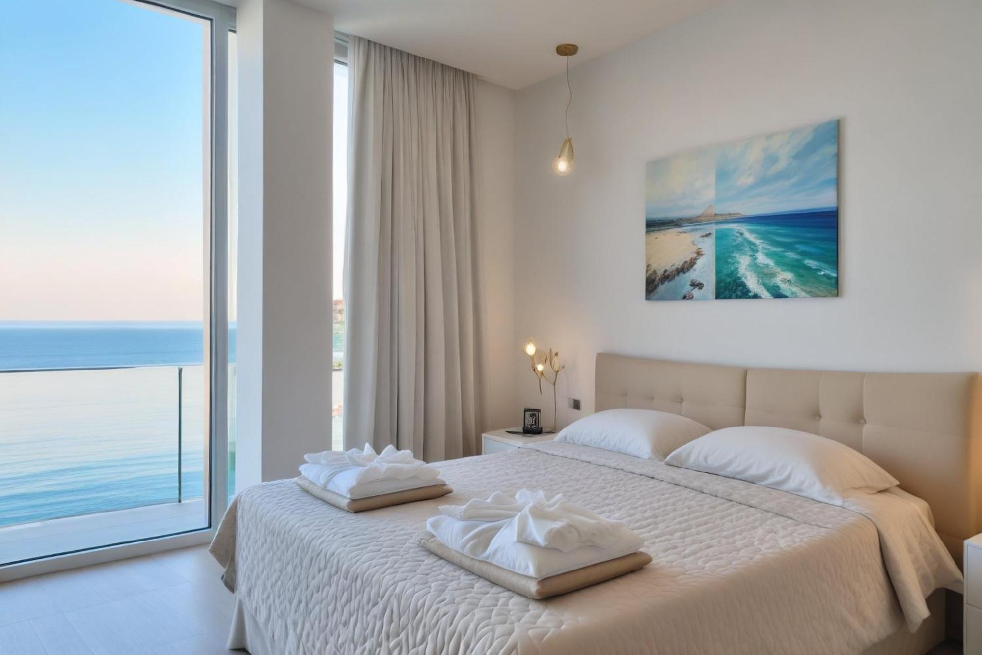 Seaview Luxury Villa Jacuzzi & Pool! 2 Min Beach Protarász Kültér fotó